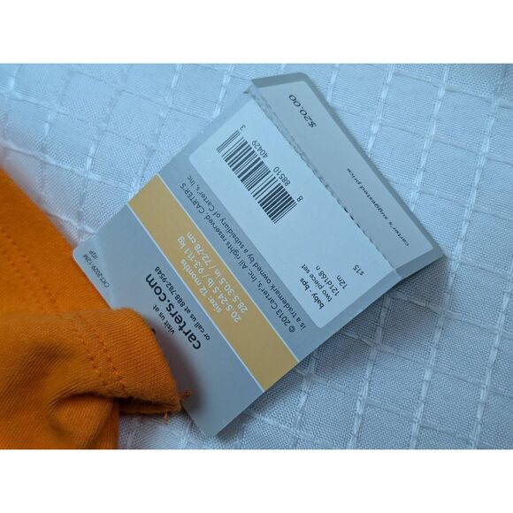 Carter's new with tags onesie size 12 months - Picture 3 of 3